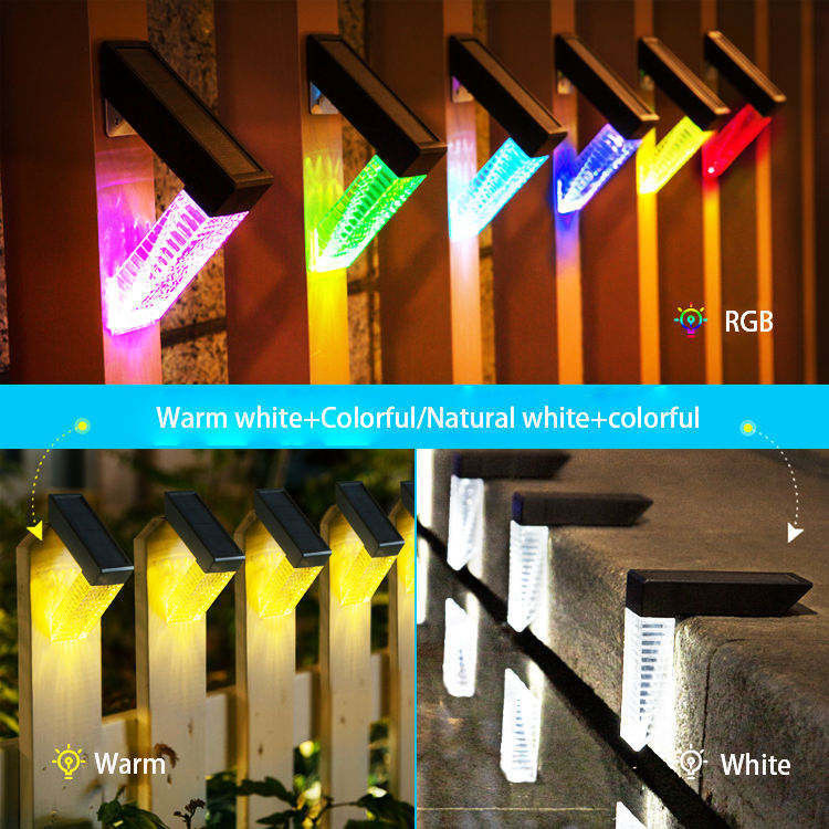 Lumière de pont à capteur solaire LED extérieure Lampes d'escalier LED IP65 imperméable à l'eau CRI Ra 70 pour l'extérieur