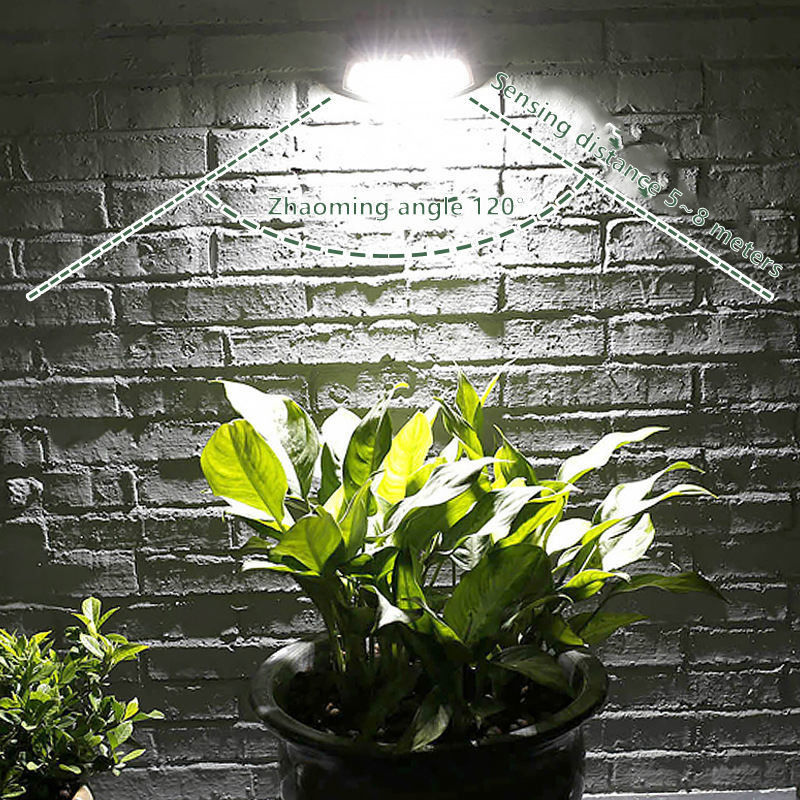 50000 heures de travail Lumière murale extérieure à énergie solaire pour le jardin, le balcon du garage