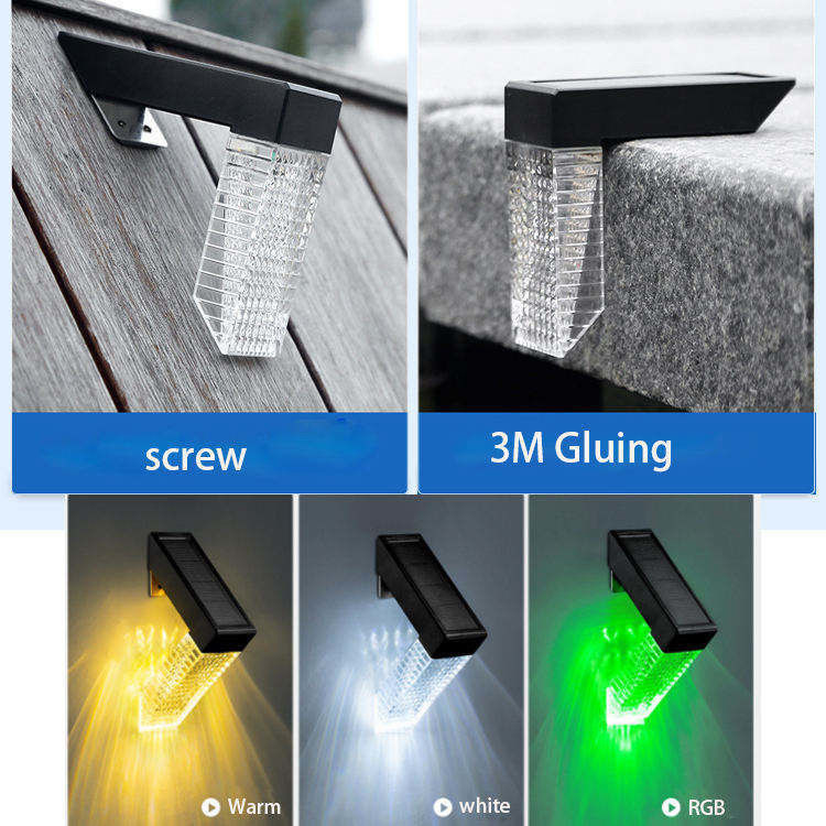 Lumière de pont à capteur solaire LED extérieure Lampes d'escalier LED IP65 imperméable à l'eau CRI Ra 70 pour l'extérieur