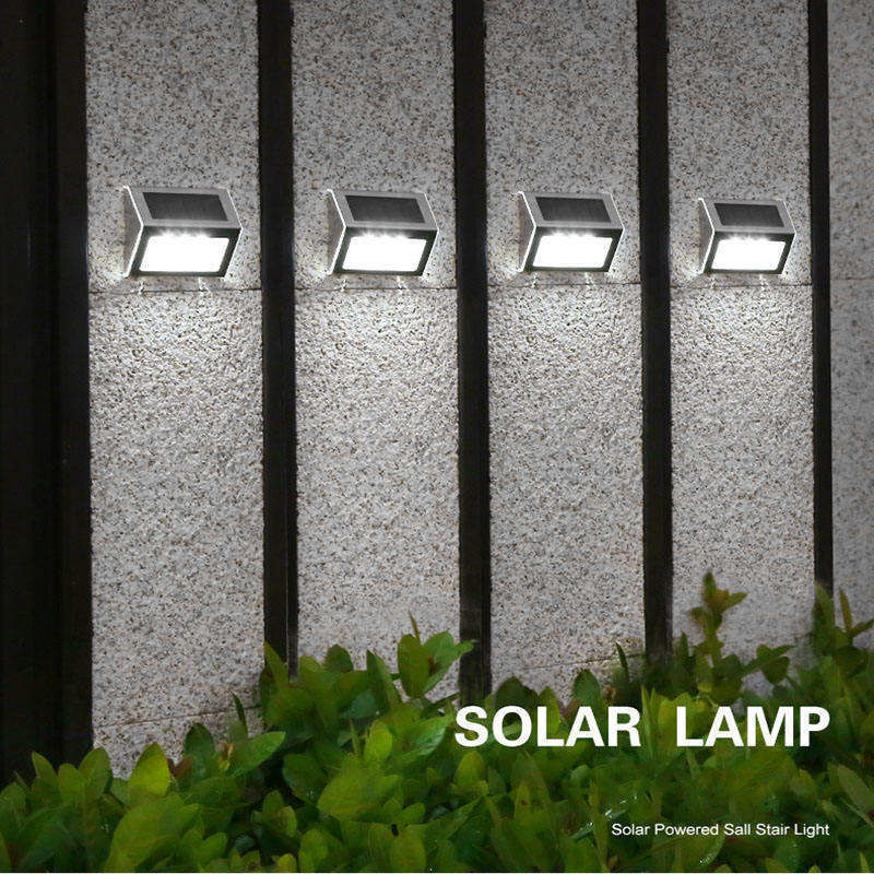 Lampe Efficacité lumineuse 120lm/w Lumière murale solaire pour la maison extérieure Numéro d'adresse