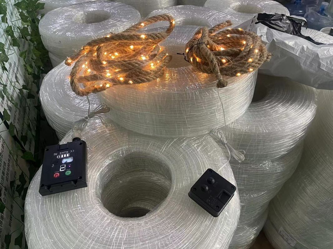 Lumière solaire à LED lampe de rue de cuivre fil LED de jardin à cordes lumière pour une installation facile