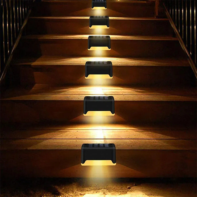 300lm Flux lumineux de terrasse solaire étape balustrade escaliers lumières pour l' éclairage de jardin extérieur