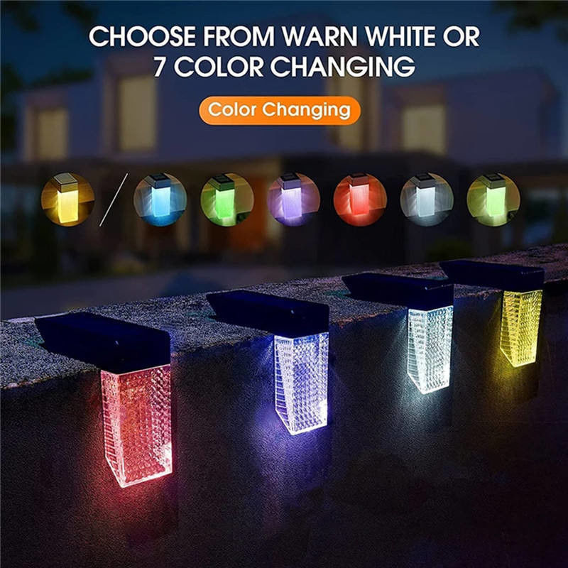 50000 heures de travail Durée de vie Éclairage de paysage à portée solaire avec RGB Blanc chaud