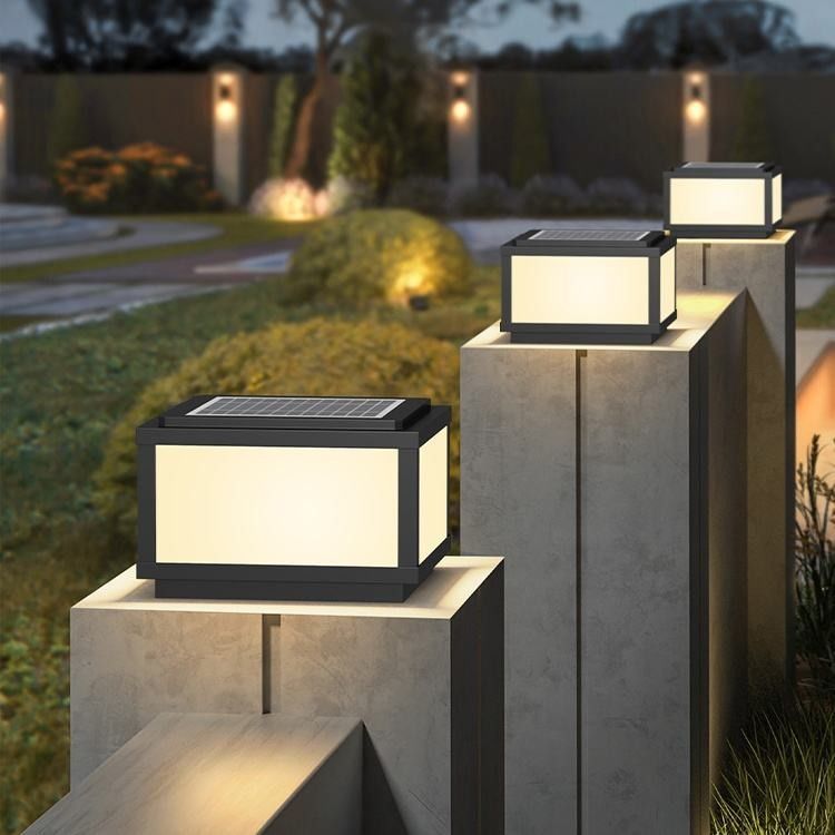Lampes solaires extérieures pour une durée de vie allant jusqu'à 5000 heures et un design élégant