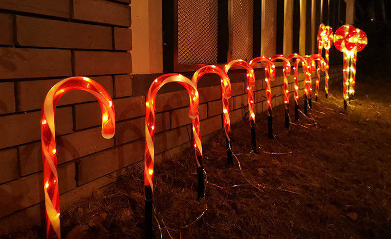 50000 heures de travail durée de vie Lumière LED en plastique solaire pour décor de couleur personnalisé
