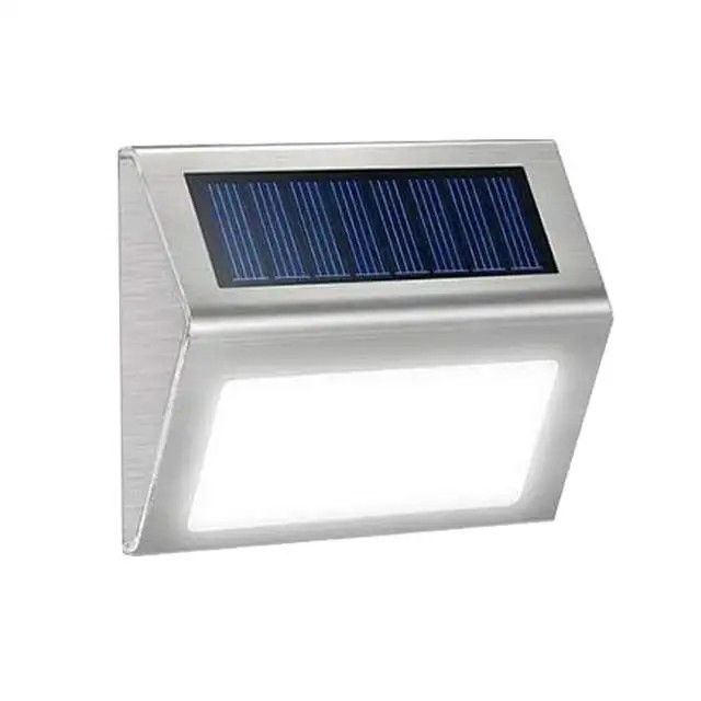 Éclairage de terrasse solaire en acier inoxydable extérieur pour la clôture de jardin de balcon