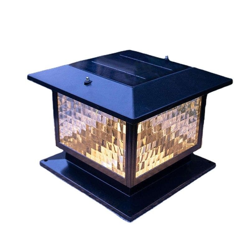 Éclairage solaire LED étanche à l'eau pour villa rurale jardin entrée cour extérieure