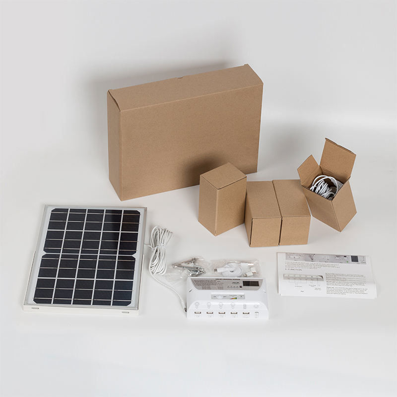 360° angle de faisceau Lumière solaire pour camping Système de production d'énergie extérieure portable
