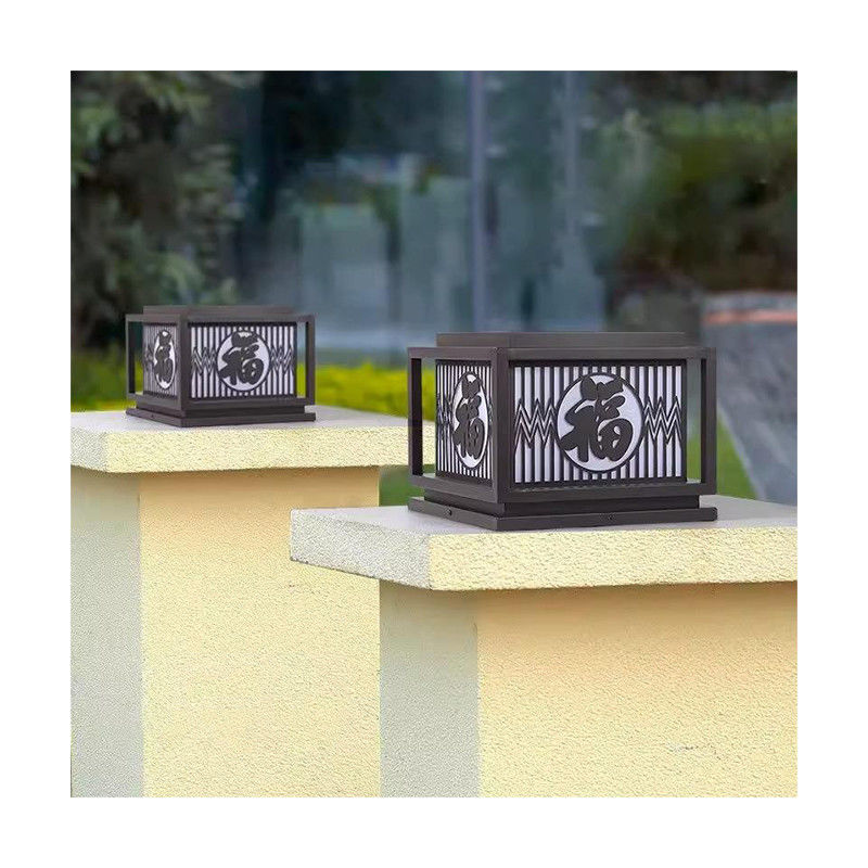 Vintage Creative LED Lampes à colonne étanche pour la maison Villa Cour de la cour Porche extérieur