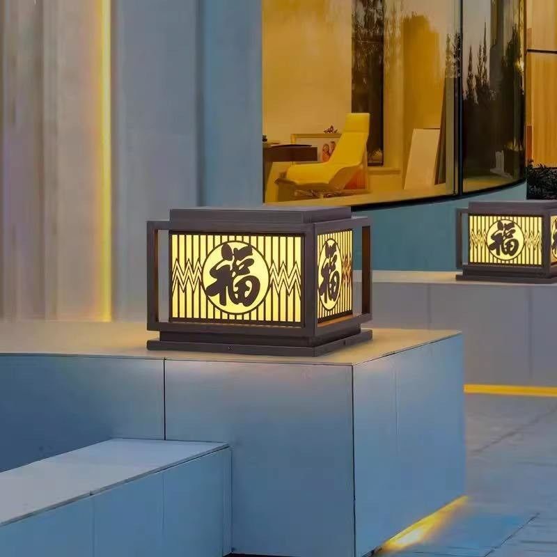 Vintage Creative LED Lampes à colonne étanche pour la maison Villa Cour de la cour Porche extérieur