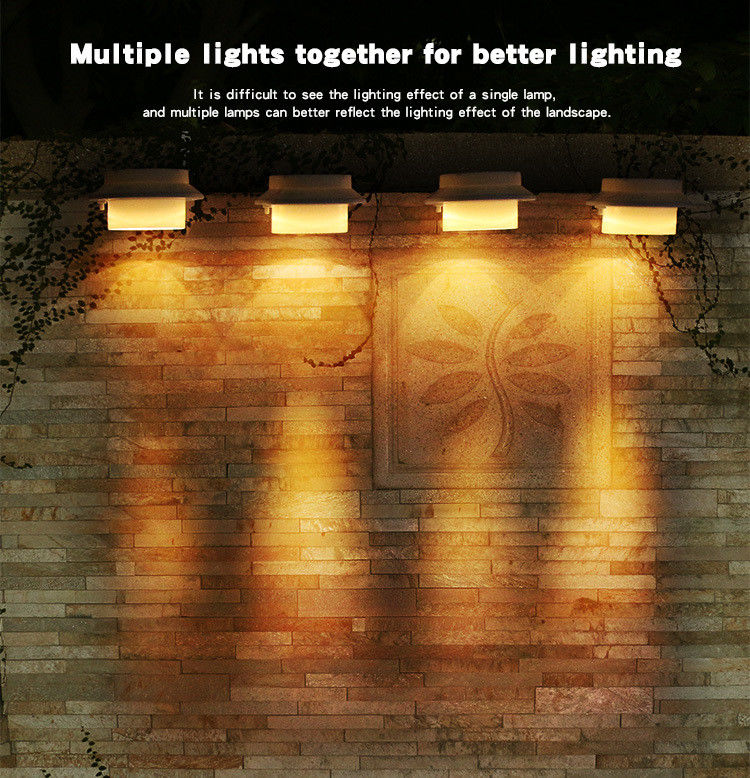 80 Ra Indice de rendu des couleurs Énergie solaire Extérieur mur de jardin Led Solar Light