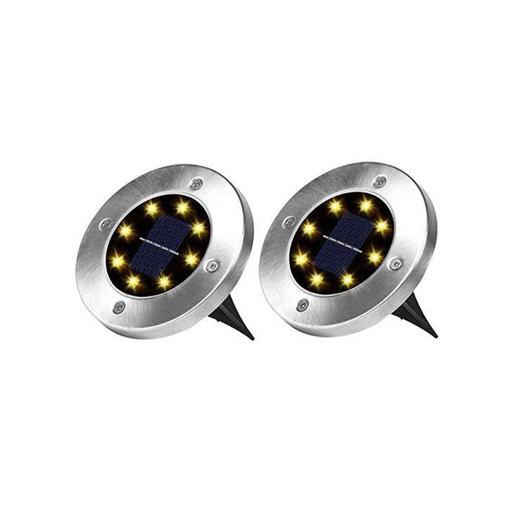 90 CRI L'alimentation solaire à chaud Vente personnalisée 8 led Ip65 étanche à l'eau extérieure Lumière solaire pour jardin
