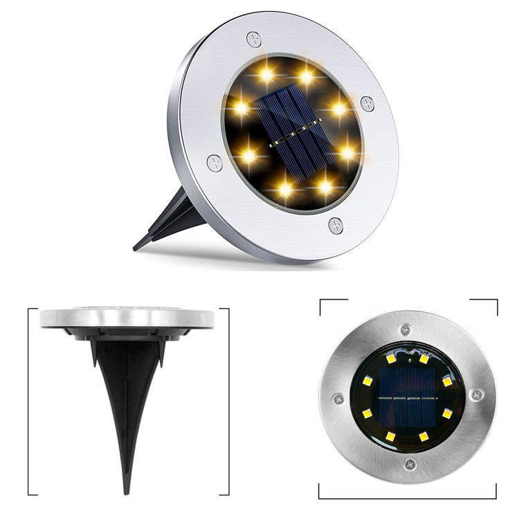 90 CRI L'alimentation solaire à chaud Vente personnalisée 8 led Ip65 étanche à l'eau extérieure Lumière solaire pour jardin