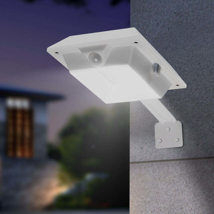Éclairage solaire de jardin en extérieur avec capteur de mouvement PIR et flux lumineux de 300lm