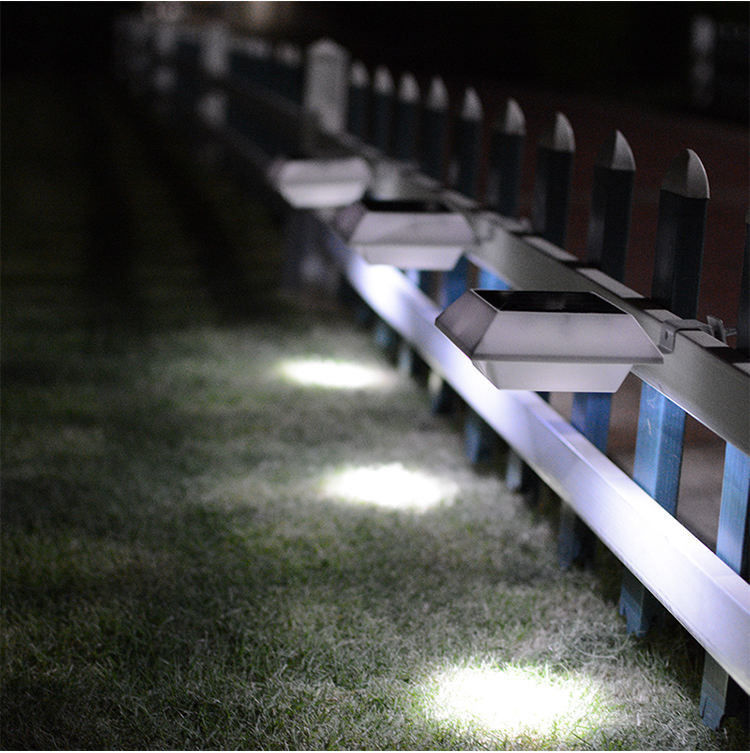 Lumières solaires à LED pour jardin de la terrasse de l'allée 12 LED extérieurs lampes murales imperméables