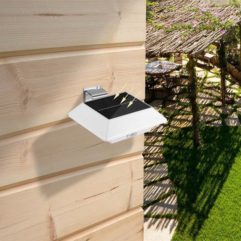 Lumières solaires à LED pour jardin de la terrasse de l'allée 12 LED extérieurs lampes murales imperméables