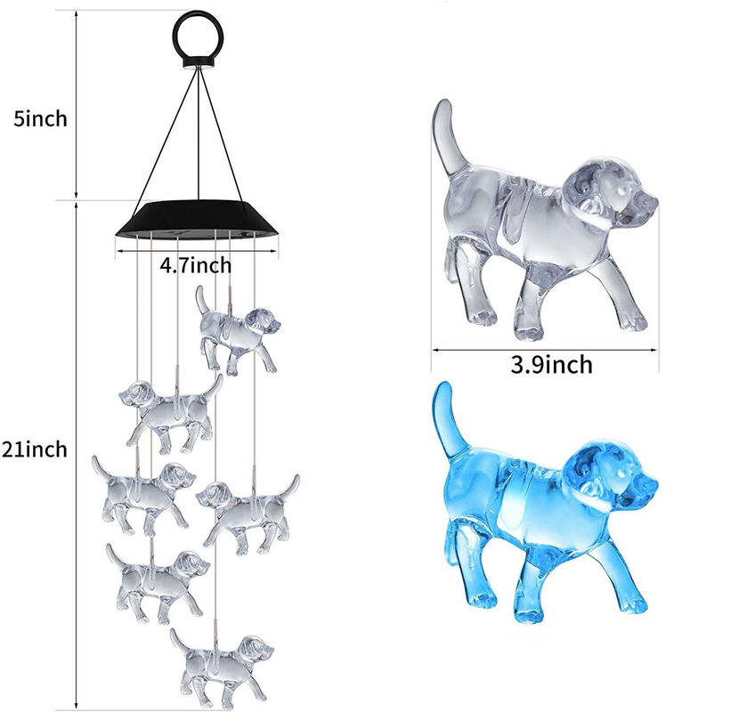 Lumière solaire pour les chiots à l'intérieur dans un jardin coloré