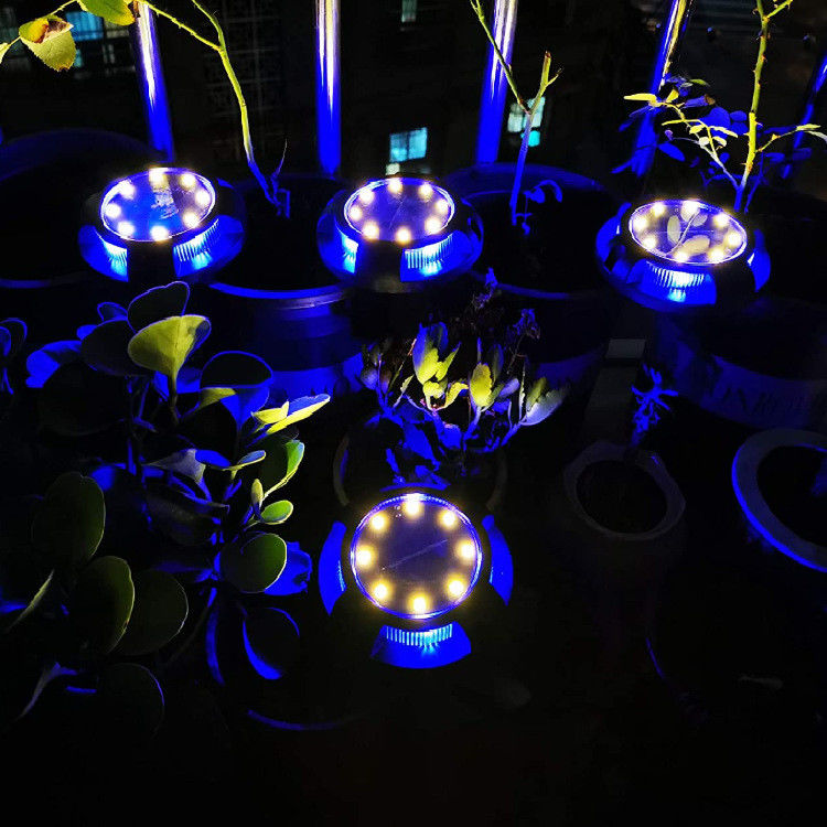 Lumières à disque solaire pour les sentiers de paysage patio jardin extérieur à LED étanche