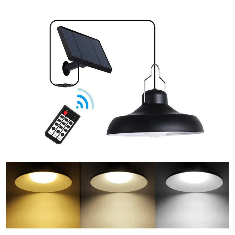 270° Angle du faisceau Lumière solaire Température de couleur CCT 6000K-7000K Lampade suspendue Télécommande