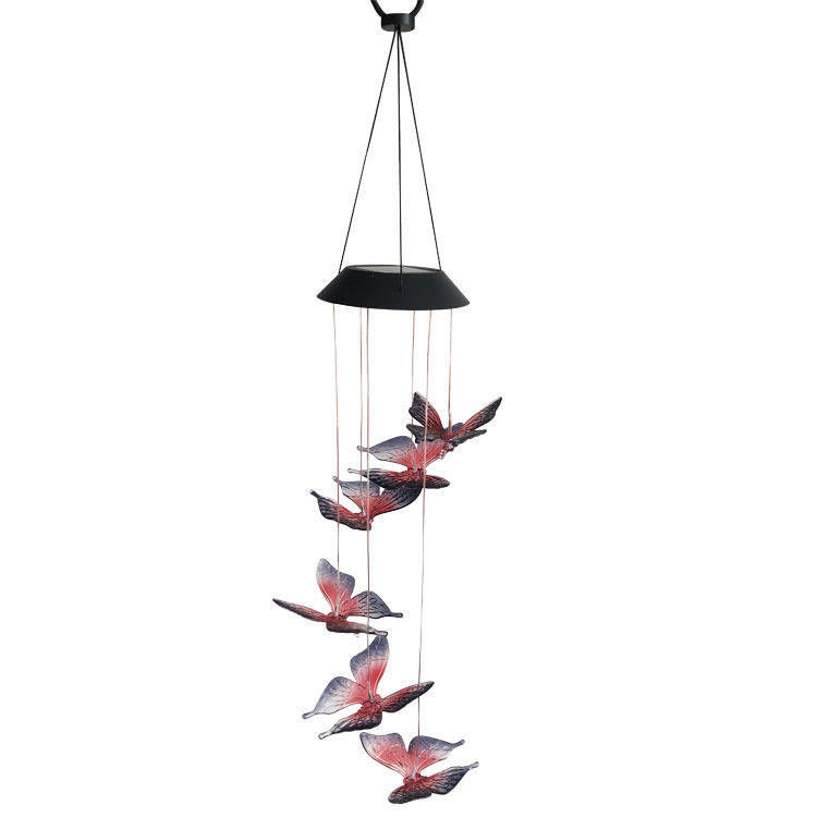 Temps de travail de 10 heures Lampe à cloche à vent de jardin colorée pour la décoration intérieure du colibri