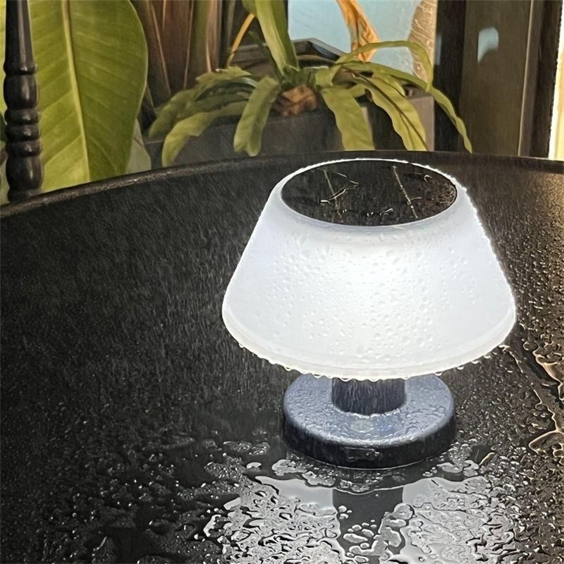 Lampe de bureau solaire à LED Lumière de table blanche Lumières de nuit IP55