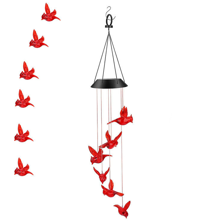 Lumière de cloche de jardin à colibri étanche à l'eau