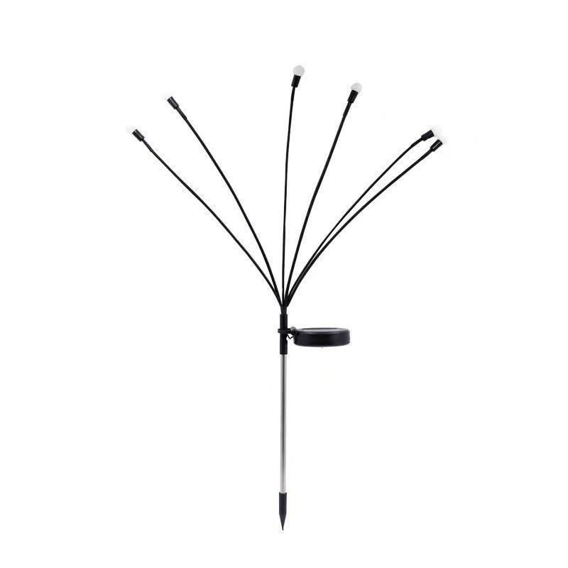 Lumière solaire pour jardin décoratif de luciole imperméable pour les chemins extérieurs 8 têtes