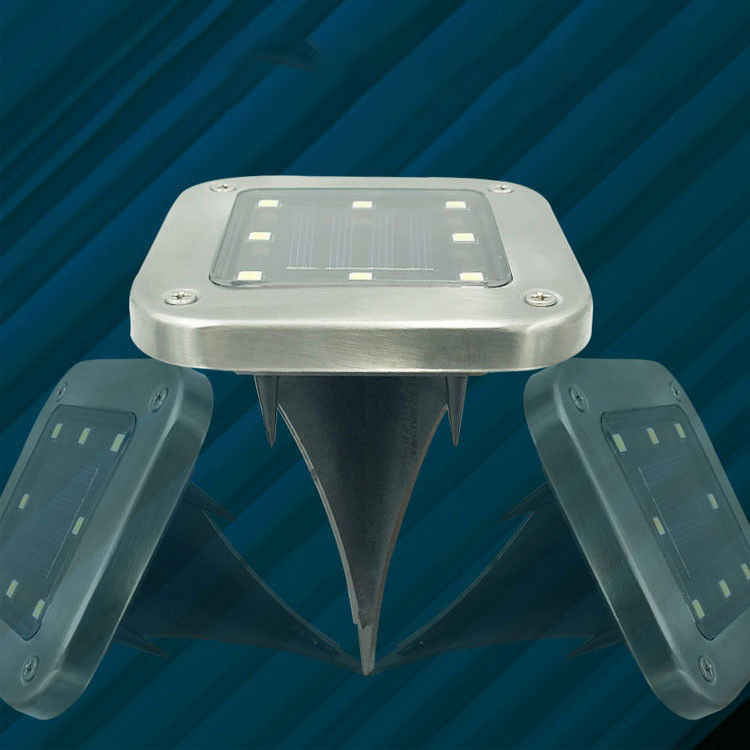 1- Lumière solaire en aluminium extérieure pour jardin en forme carrée