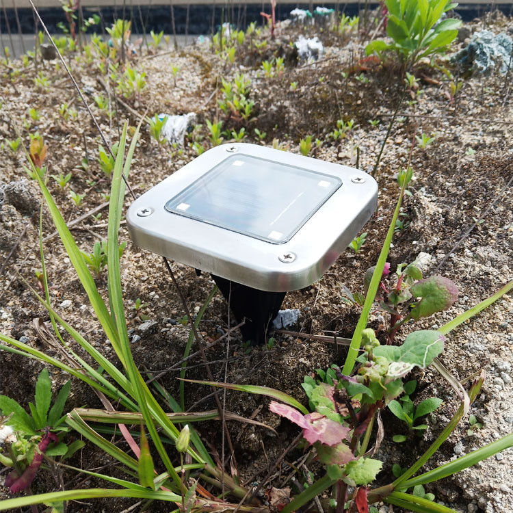 1- Lumière solaire en aluminium extérieure pour jardin en forme carrée