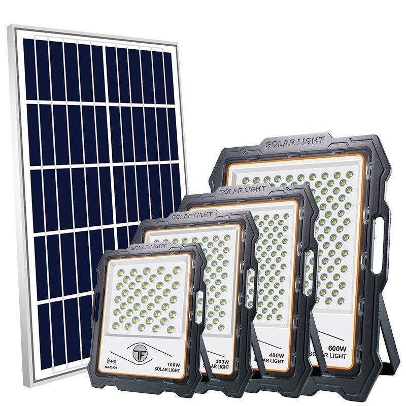 Personnalisé Lumen jardin extérieur Ip65 Sécurité capteur de mouvement LED lumière solaire 300W