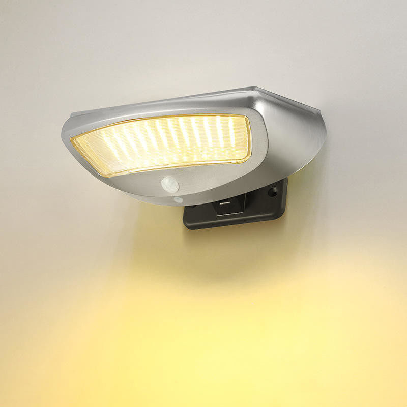 Lumière à capteur de mouvement solaire moderne LED Lumière solaire murale avec indice de rendu des couleurs Ra 85