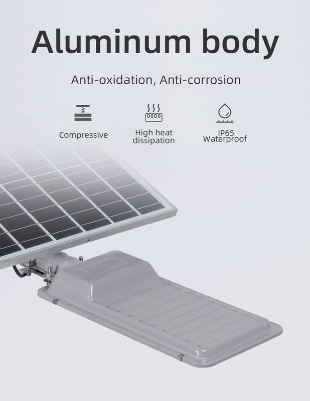 80 Ra 50w 100w 150w Lampes intégrées tout en un allumage de rue solaire LED étanche