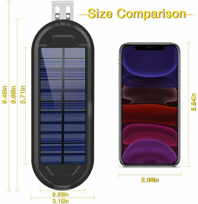 Éclairage décoratif de jardin en plein air Lampe solaire à température de couleur 6000K