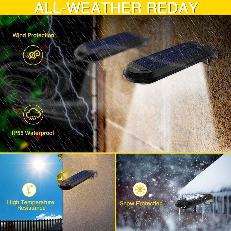 Éclairage décoratif de jardin en plein air Lampe solaire à température de couleur 6000K