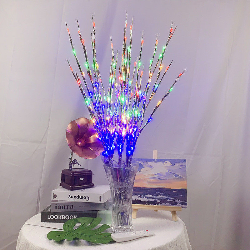 Lampe à feuilles de saule LED de 77 cm pour mariage Décoration d'arbre de Noël