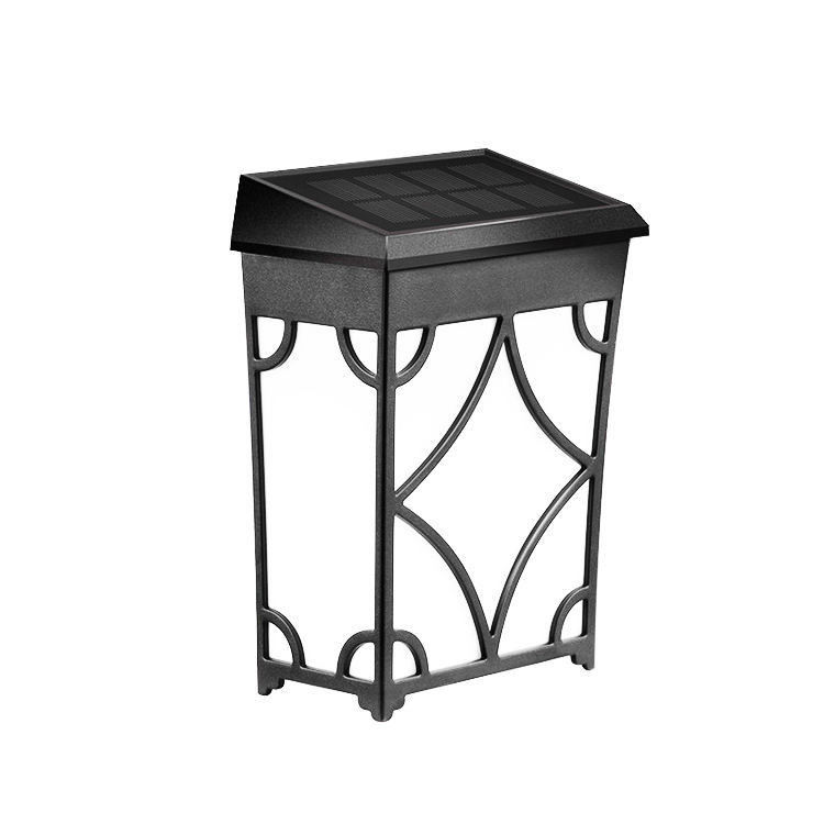 Jardin solaire extérieur de luxe puissant décor de montage clôture mur paysage lampe de maison lumières pour hôtel