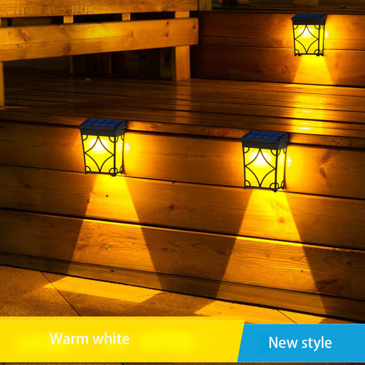Jardin solaire extérieur de luxe puissant décor de montage clôture mur paysage lampe de maison lumières pour hôtel