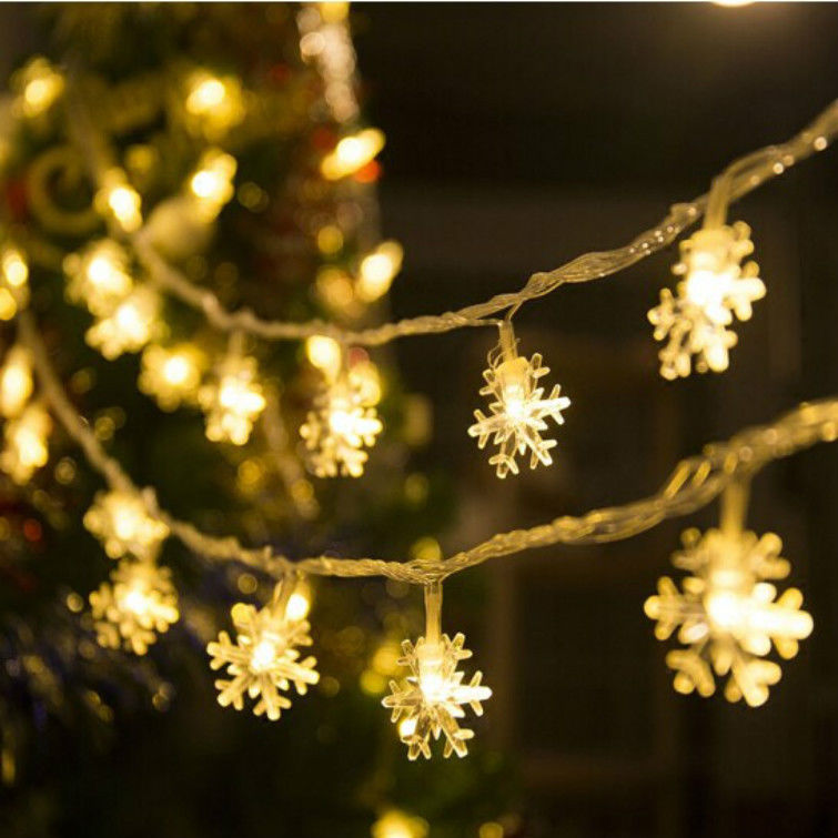 Décorations de Noël 1kg à batterie Étoile de lumière à cordes lumières de fées pour les fêtes