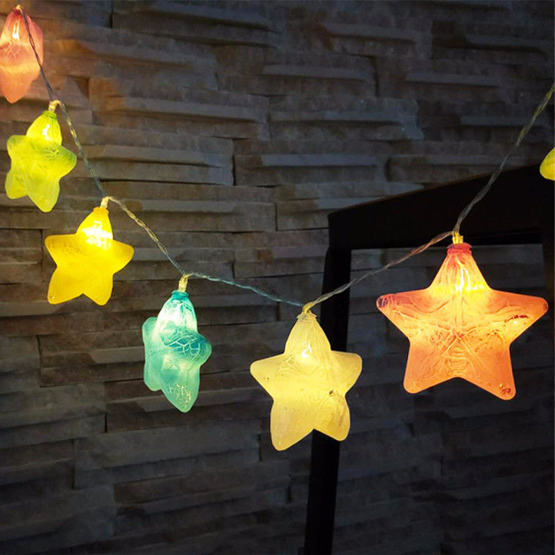 10 LEDs Crack Star Fairy String Lumières pour la fête de Noël Décoration de mariage