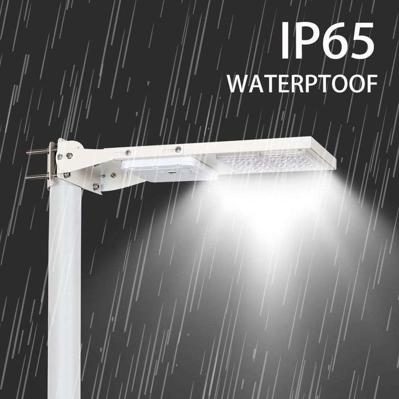 95 Ra haute luminosité lampe de rue à LED solaire 15W 30W tout en un résistant à l'eau extérieur