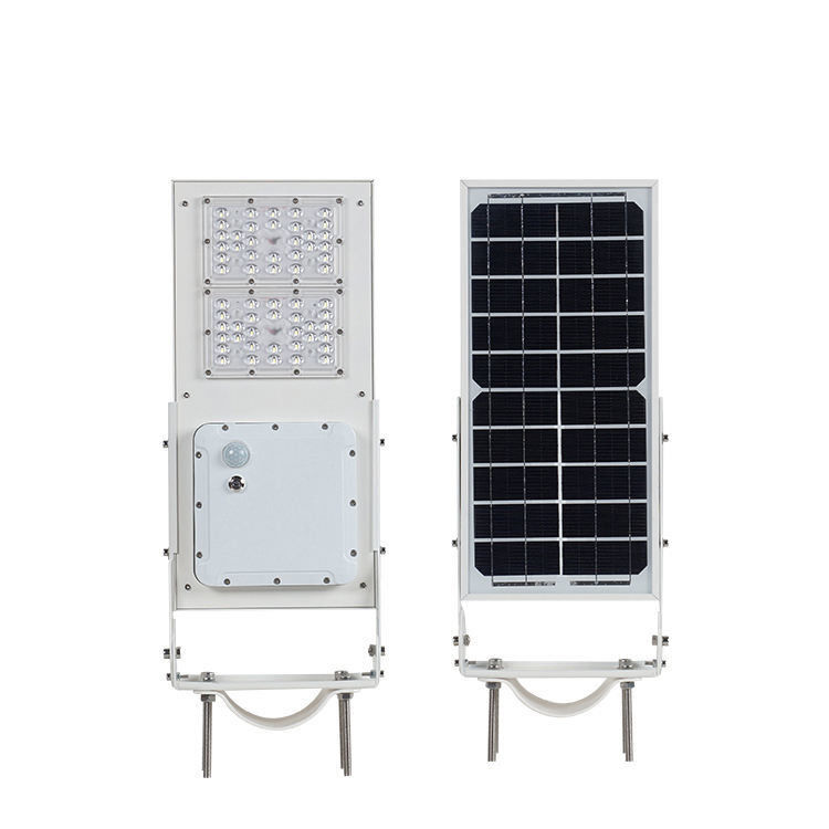 95 Ra haute luminosité lampe de rue à LED solaire 15W 30W tout en un résistant à l'eau extérieur