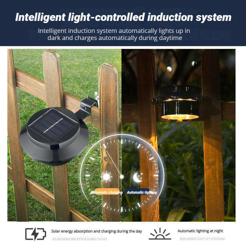 Lampes solaires antiques à LED Lampes solaires pour jardin avec 50000 heures de durée de vie