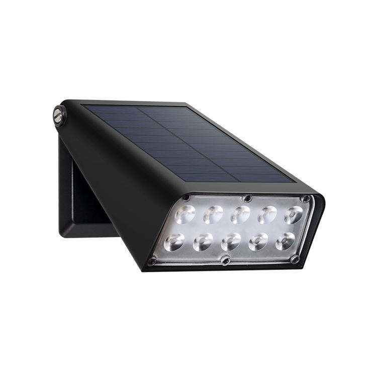 Super lumineux lampes solaires murales de jardin imperméable à l'eau et durable pour la protection de la cour