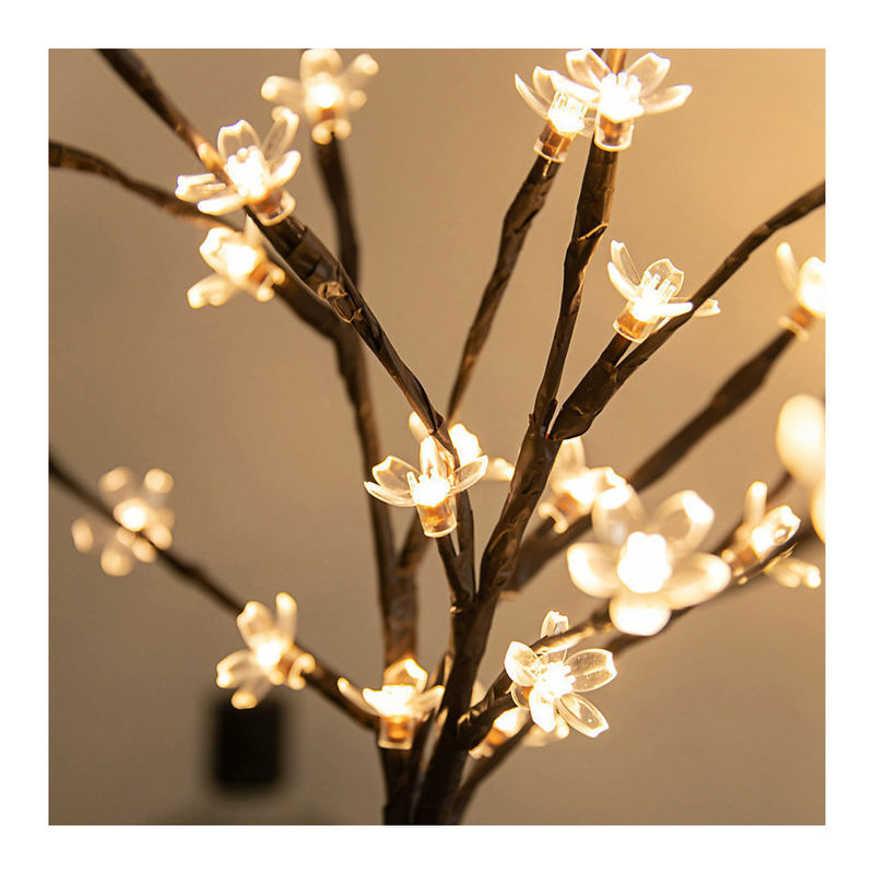 20LEDs fleur de cerisier fleur d'arbre lumière LED lampe imperméable à l'eau IP 42 Longueur comme indiqué