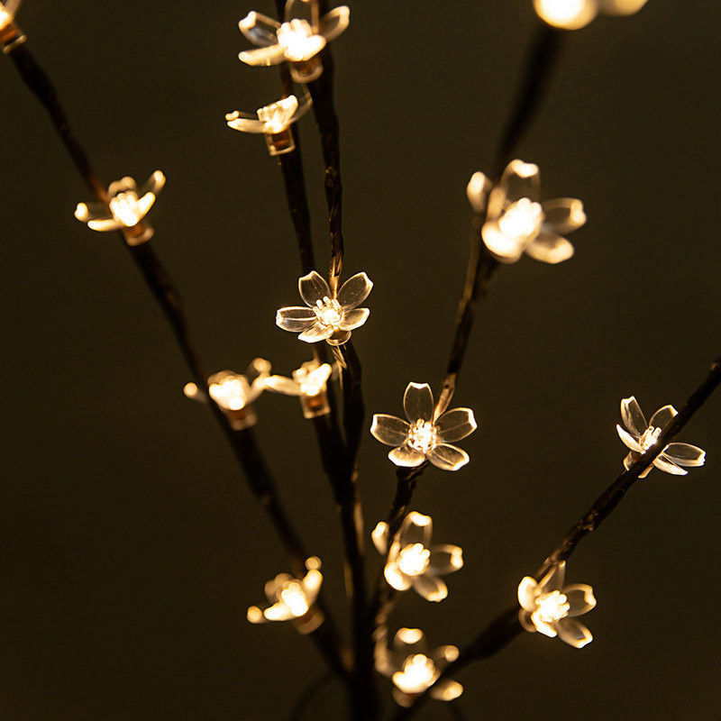 20LEDs fleur de cerisier fleur d'arbre lumière LED lampe imperméable à l'eau IP 42 Longueur comme indiqué