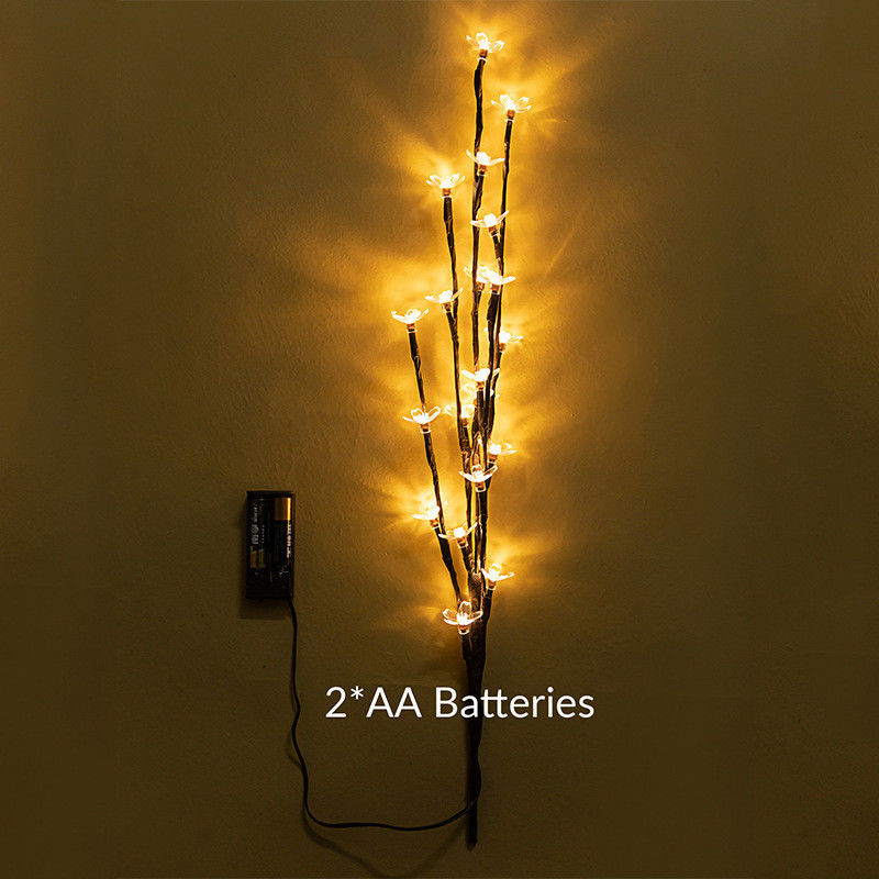 20LEDs fleur de cerisier fleur d'arbre lumière LED lampe imperméable à l'eau IP 42 Longueur comme indiqué