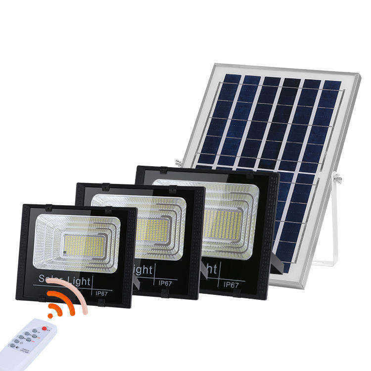 Lampe de rue à LED solaire en aluminium pour lampe d'inondation solaire intérieure imperméable à l'eau industrielle