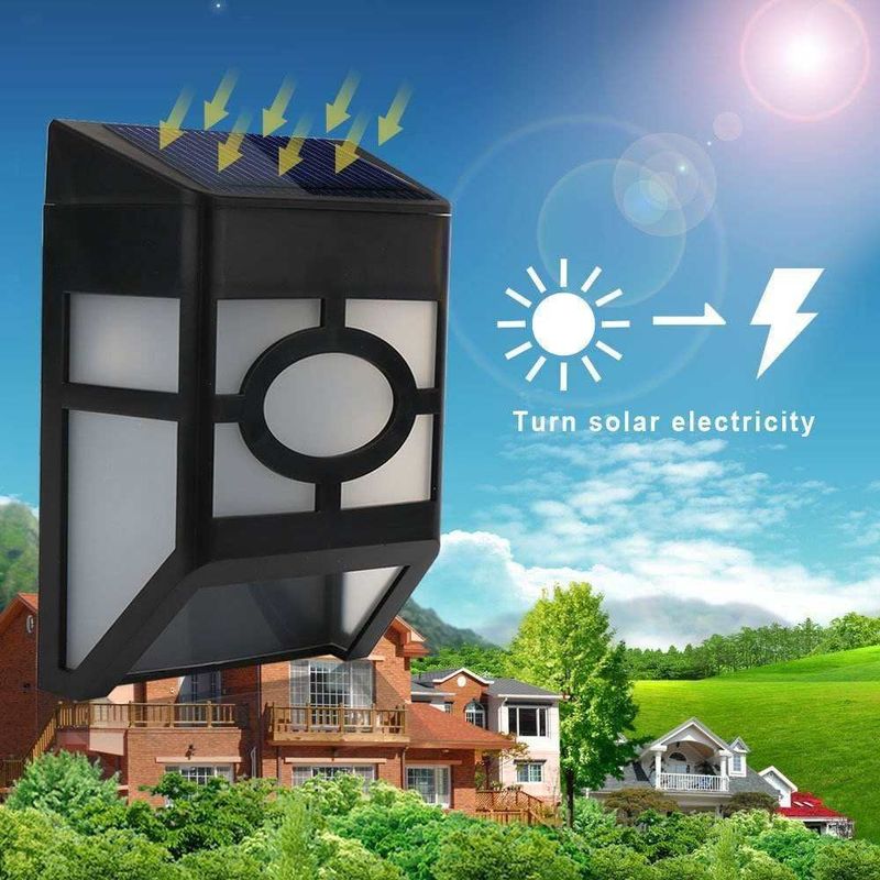 Lampes Efficacité lumineuse lm/w 90 Lumière solaire sans fil extérieure pour le chemin de clôture de jardin