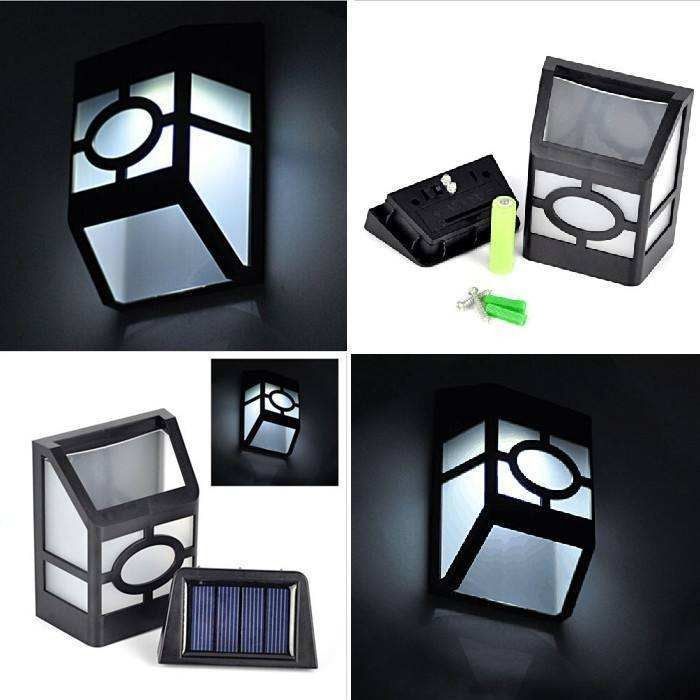 Lampes Efficacité lumineuse lm/w 90 Lumière solaire sans fil extérieure pour le chemin de clôture de jardin