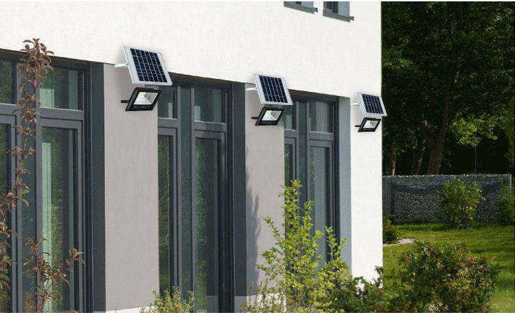 Lampe de rue à LED solaire en aluminium pour lampe d'inondation solaire intérieure imperméable à l'eau industrielle